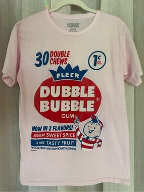 American Classics Pink Dubble Bubble Graphic Tee Size Medium Spencer’s